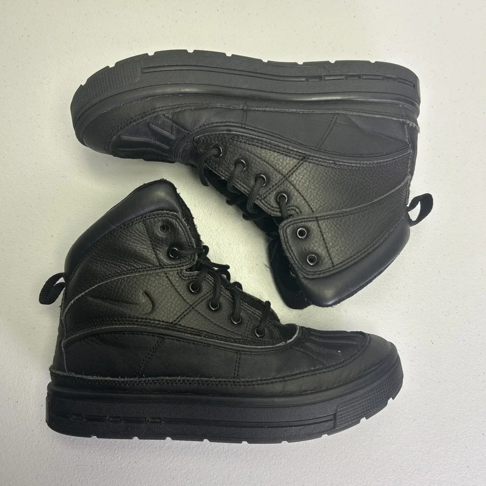 Nike ACG Woodside 2 Triple Black Winter Duck Boots 4Y Women's 5.5